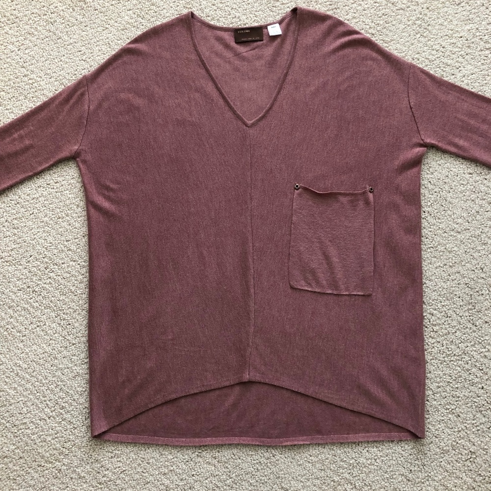 Kerisma.....Raven Mauve Large Pocket Sweater...S/M